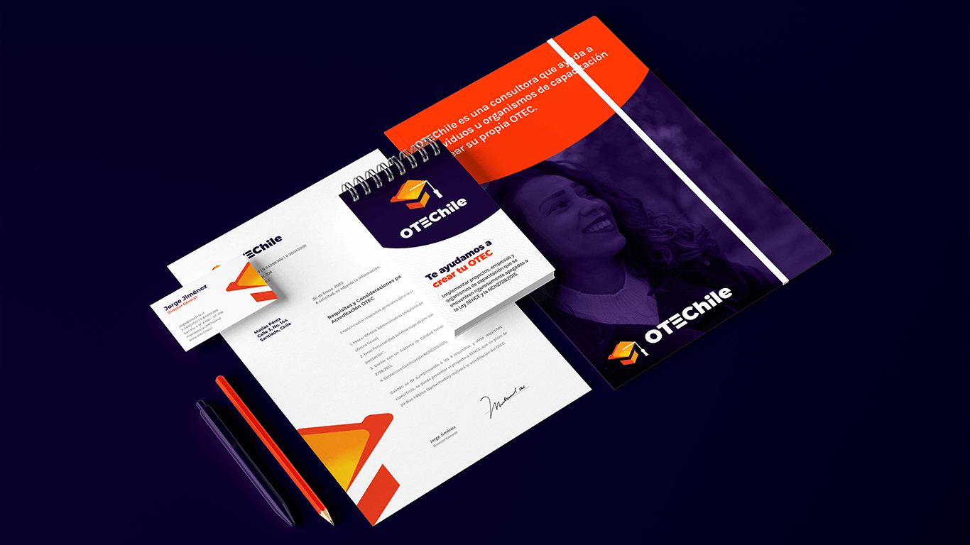 Nh4utilus Case Study Stationary Collateral Mockup for Consulting Agency in Chile